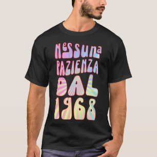 T-shirt Nessuna Pazienza Dal 1968 55 Ani Compleanno Retrò