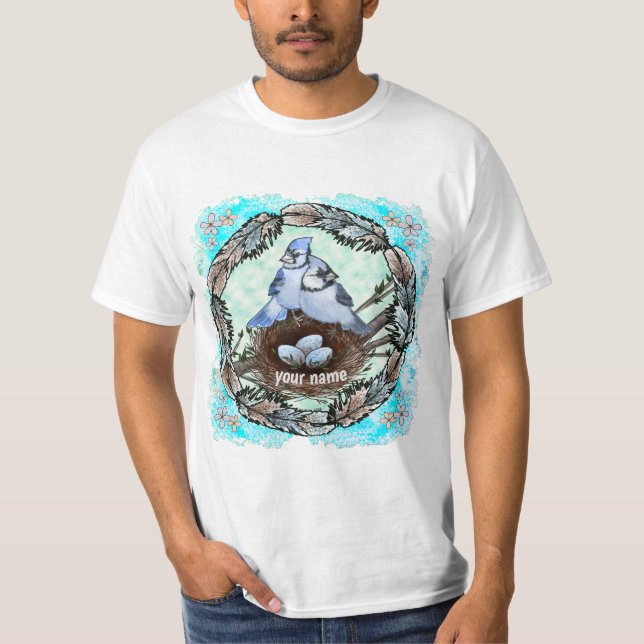 T-shirt Nest bleu Jay (Devant)