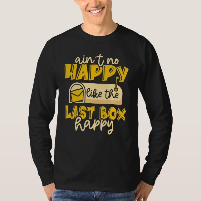 T-shirt N'est pas heureux Mailman Postal Worker bureau de  (Devant)