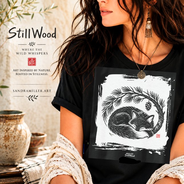 T-shirt NESTLED • StillWood • Renard (Créateur téléchargé)