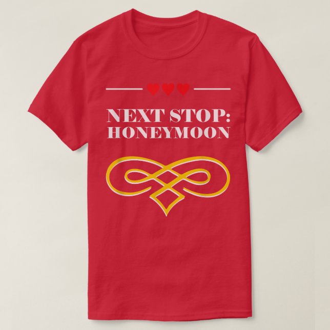 T-shirt Net Stop Lune De Miel Mariage Mari Mari Et Femme1 (Design devant)