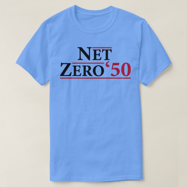 T-shirt Net Zero 2050 Changement climatique Émissions de c (Design devant)