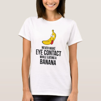 T-shirt N'établissez jamais le contact visuel tout en