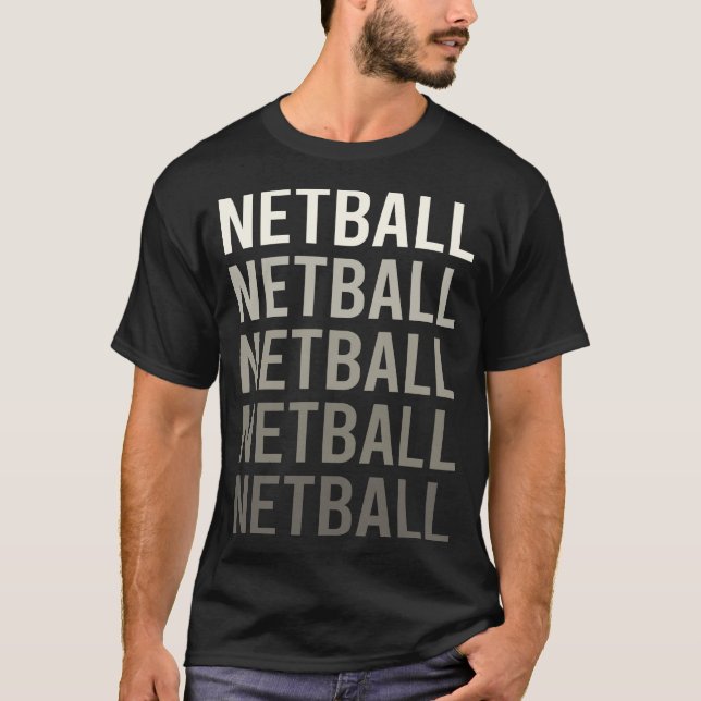 T-shirt Netball blanc dégradé (Devant)