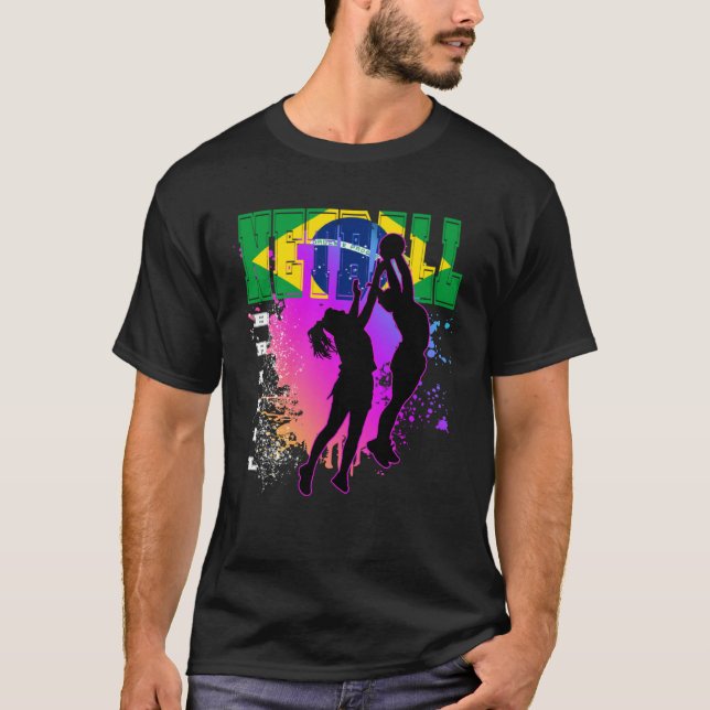 T-shirt Netball du Brésil (Devant)