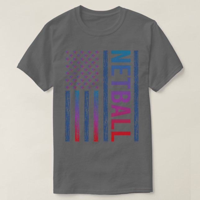 T-shirt Netball indicateur de dégradé (Design devant)