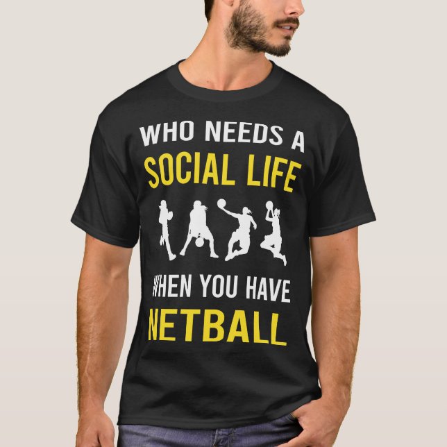 T-shirt Netball Social Life (Devant)