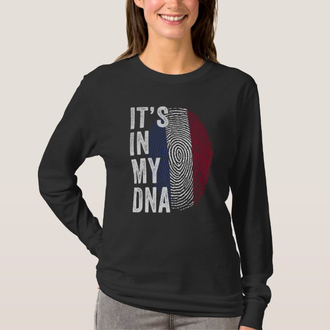 T-shirt Netherlands It's In My DNA Dutch Fingerprint Holla (Devant)