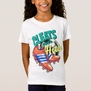 T-Shirt Nettoie Sur Les Talons, Football Fille