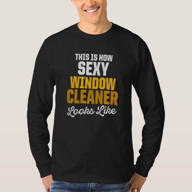 T-shirt Nettoyage de fenêtre 10 (Devant)
