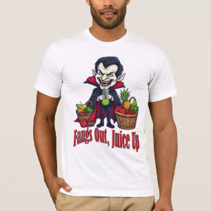 T-shirt Nettoyage de jus de vampire - Drôle Halloween sain