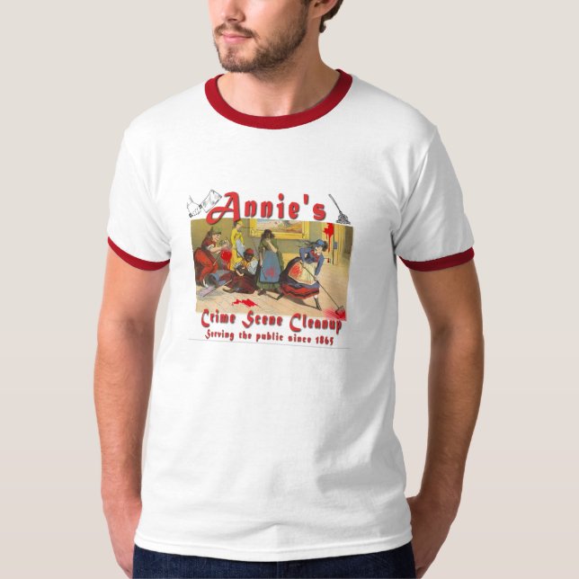 T-shirt Nettoyage de la scène du crime d'Annie (Devant)