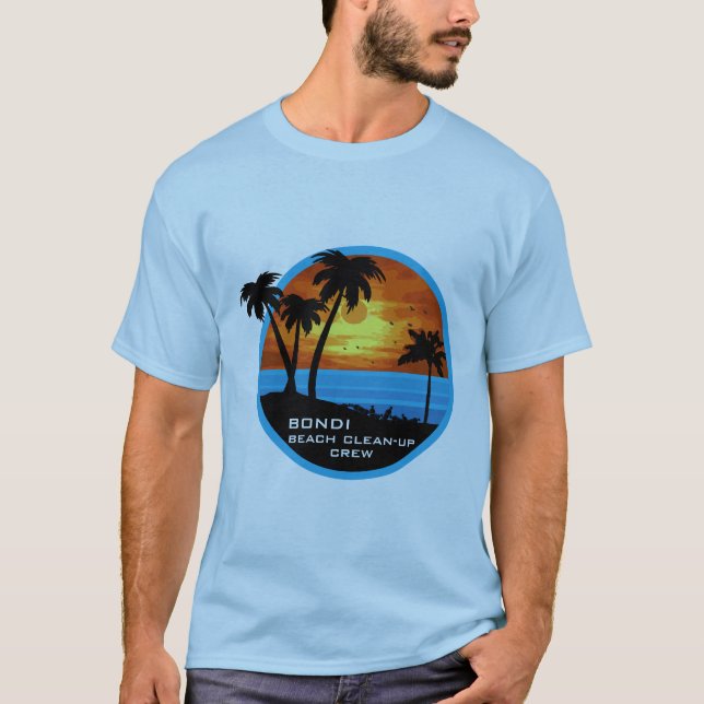 T-shirt Nettoyage de plage - Debout équipage bénévole (Devant)