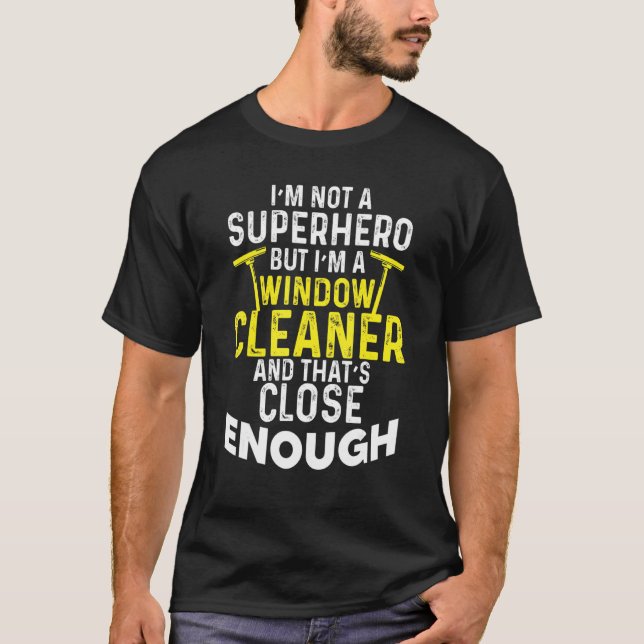 T-shirt Nettoyage des fenêtres 96 (Devant)