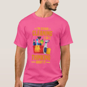 T-shirt Nettoyage ménager amusant Nettoyage ménager Lady M