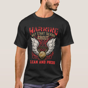 T-shirt Nettoyer Et Presse Entraînement Humour Salle De Fi