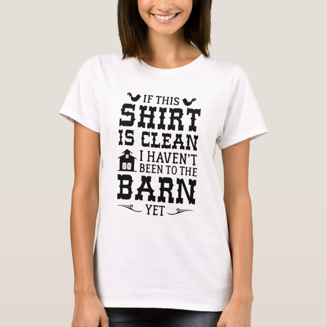 T-shirt Nettoyer la grange (Devant)