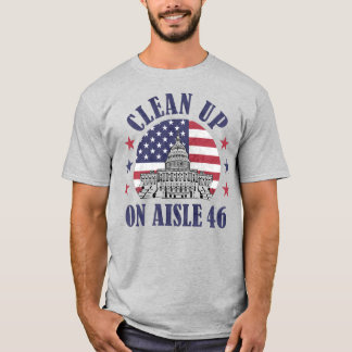 T-shirt Nettoyer Sur L'Aisle 46 Anti-Biden Impeach 46 T-Sh