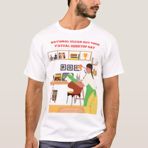 T-shirt nettoyer votre bureau virtuel classique