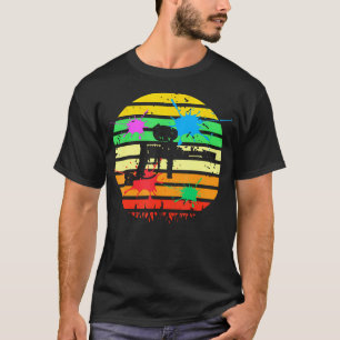 T-shirt Nettoyeur de champ de bataille de paintball Rétro
