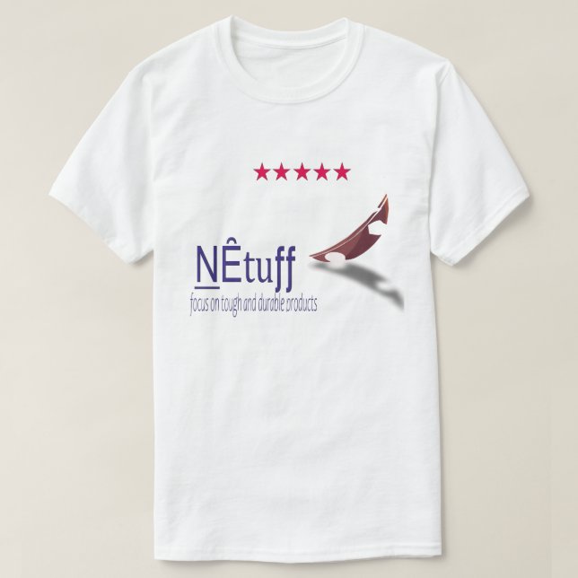 T-shirt NEtuff – Tough & Durable Branded Logo Design (Design devant)