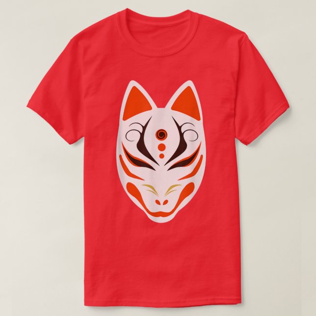 T-shirt Neuf Japonais À Queue Pour Kitsune (Design devant)