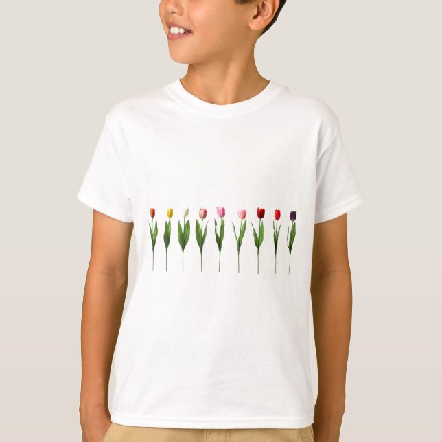 T-SHIRT NEUF JOLIES TULIPES (Devant)