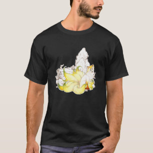 T-shirt Neuf Renard Qualisé Traditionnel Peinture Japonais