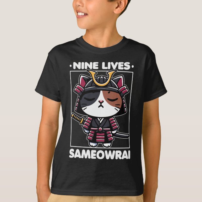 T-shirt Neuf Vit Sameowrai Chat Pun (Devant)