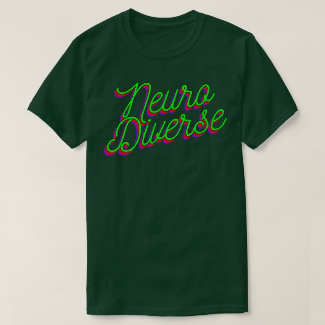 T-shirt Neuro Diverse Design ADHD Premium  (Design devant)