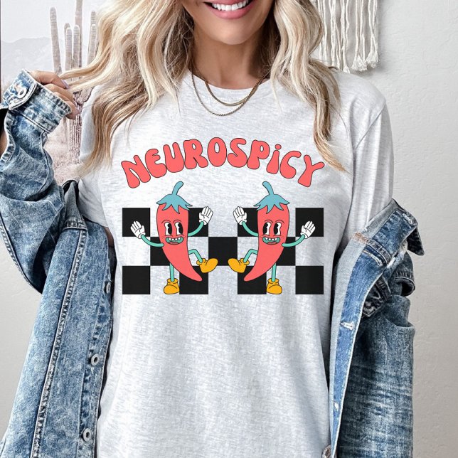 T-shirt Neuro Épicé, Autisme, TDAH, Neurodiversité rétro (Créateur téléchargé)