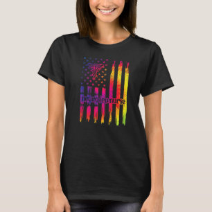 T-shirt Neuro Icu Infirmière nous drapeau Neurologie Soins