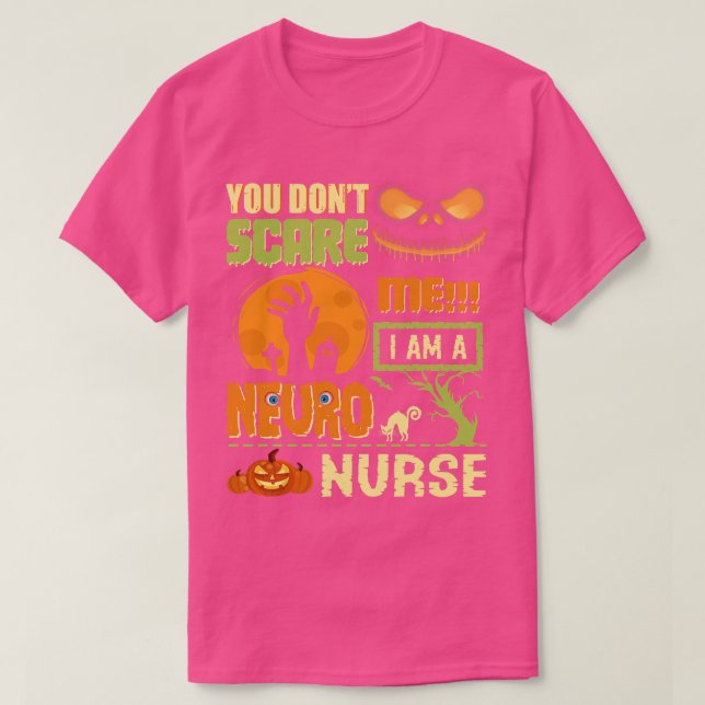 T-shirt Neuro Infirmière Halloween Neurologie RN Funn (Design devant)