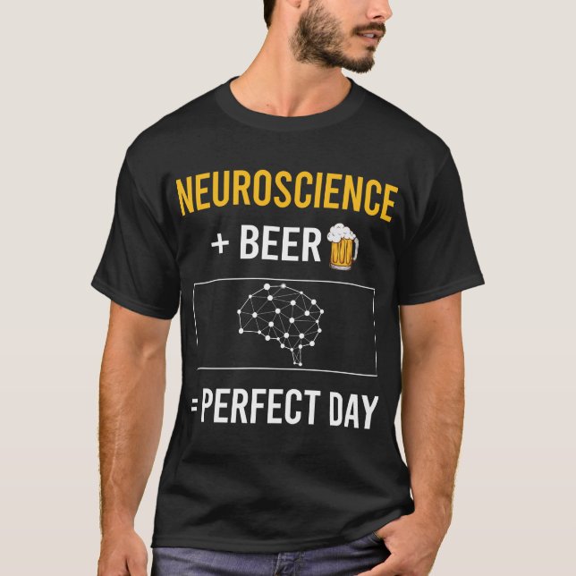 T-shirt Neurobiologiste de la journée de la bière (Devant)