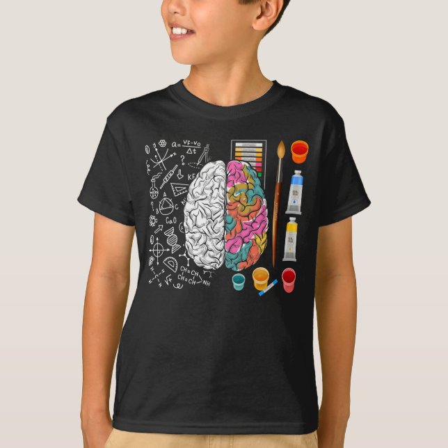 T-shirt Neurochirurgien du cerveau coloré Artiste scientif (Devant)