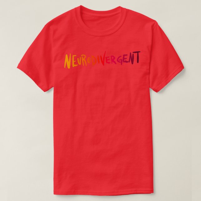 T-shirt Neurodivergent (Design devant)