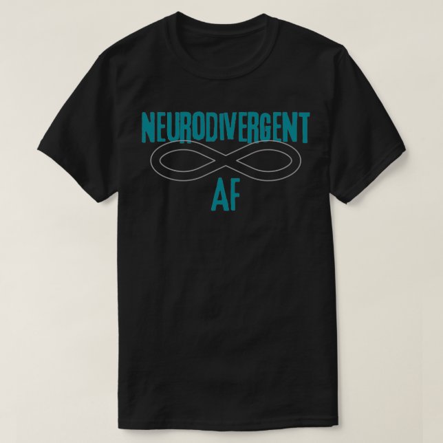 T-shirt Neurodivergent AF 2 (Design devant)
