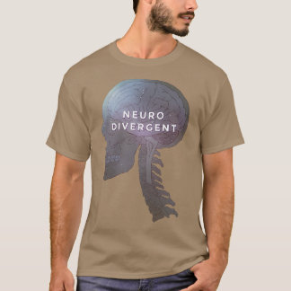 T-shirt Neurodivergent crâne pote du cerveau