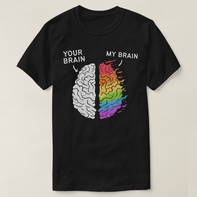 T-shirt Neurodivergent TDAH ASD Aspergers Autisme Neurooda (Design devant)