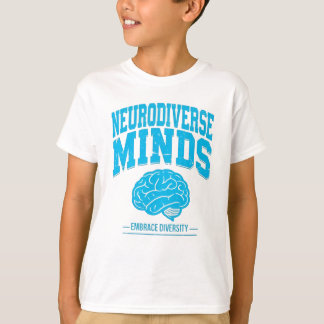 T-shirt Neurodiverse Minds Brain Graphic