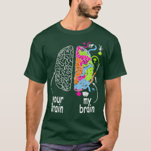 T-shirt Neurodiversité cerveau idée cadeau pour Dyslexia A