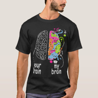 T-shirt Neurodiversité cerveau idée cadeau pour Dyslexia A
