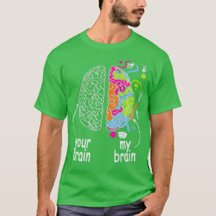 T-shirt Neurodiversité Cerveau Idée pour Dyslexie TDAH Aut