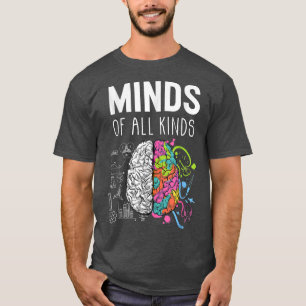 T-shirt Neurodiversité Cerveau TDAH Sensibilisation sur l'