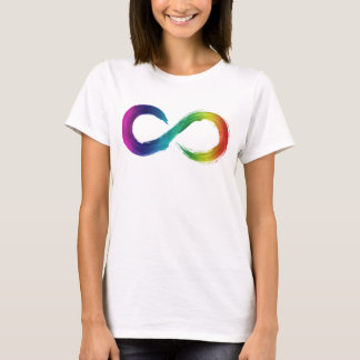 T-shirt Neurodiversité Chemise d'infini arc-en-ciel 