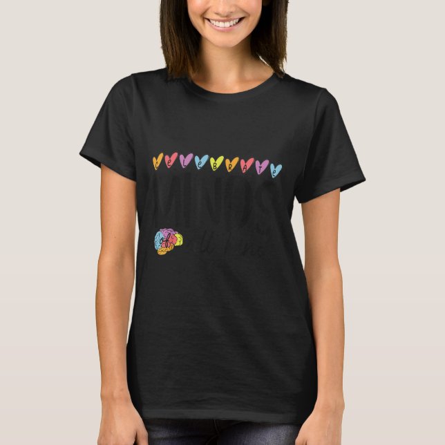 T-shirt Neurodiversité colorée L'autisme Célèbre L'Esprit  (Devant)