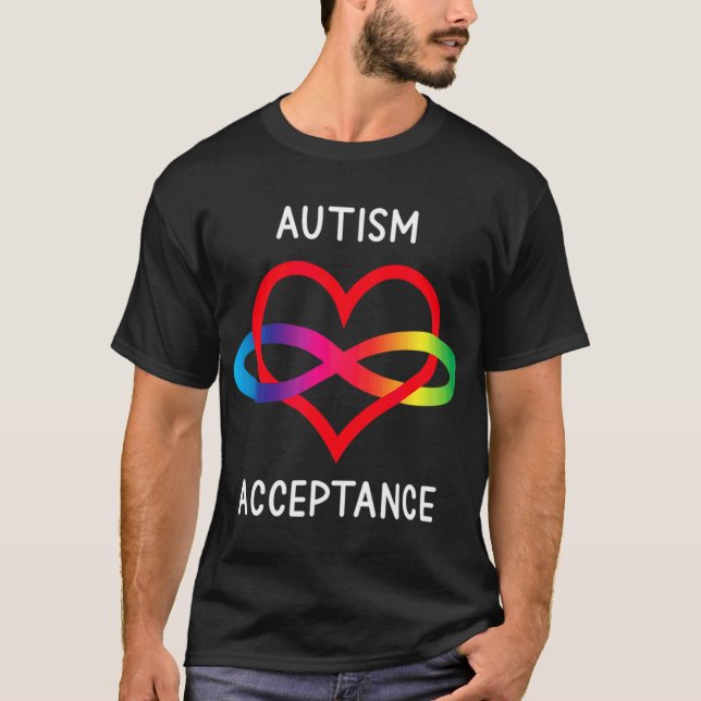 T-shirt Neurodiversité Pro Acceptation Pour L'Autisme Infi (Devant)