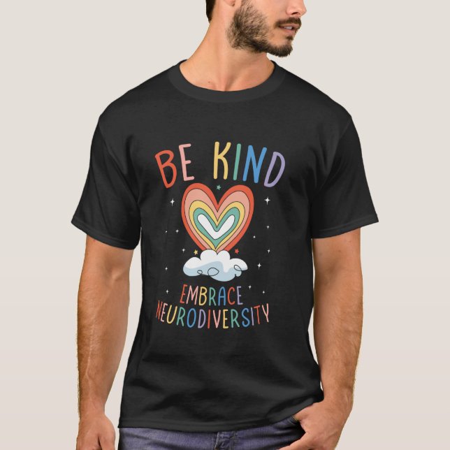 T-shirt Neurodiversité - Sensibilisation à l'autisme - TDA (Devant)