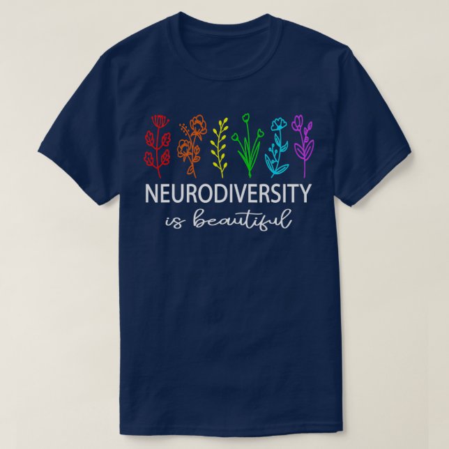 T-shirt Neurodiversité Sensibilisation sur l'autisme TDAH  (Design devant)