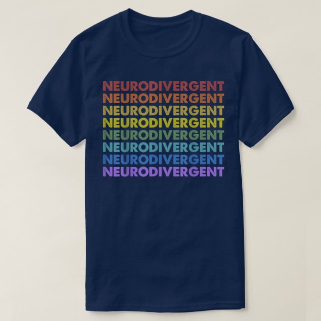 T-shirt Neurodiversité vintage rétro Sunset (Design devant)